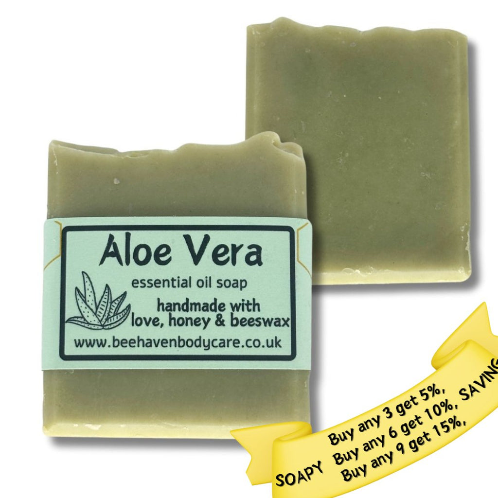 Aloe Vera & Beeswax Soap - Essential Oils - Bee Haven Bodycare & Gifts