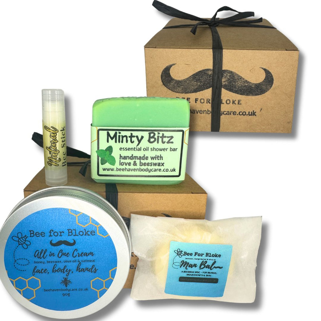 Bee For Bloke (4pcs) Gift Box - Bee Haven Bodycare & Gifts