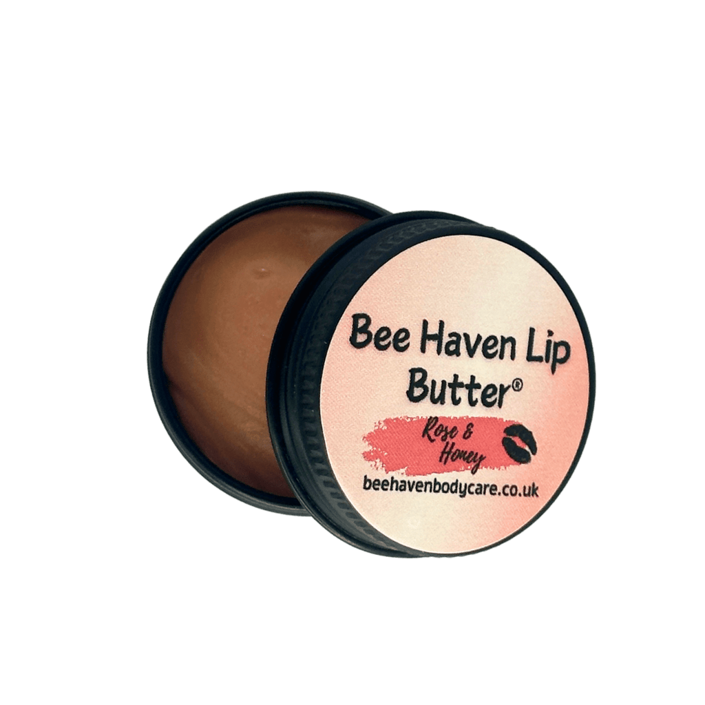 Bee Haven Lip Butter® Rose, Beeswax and Honey (10g tin) - Bee Haven Bodycare & Gifts