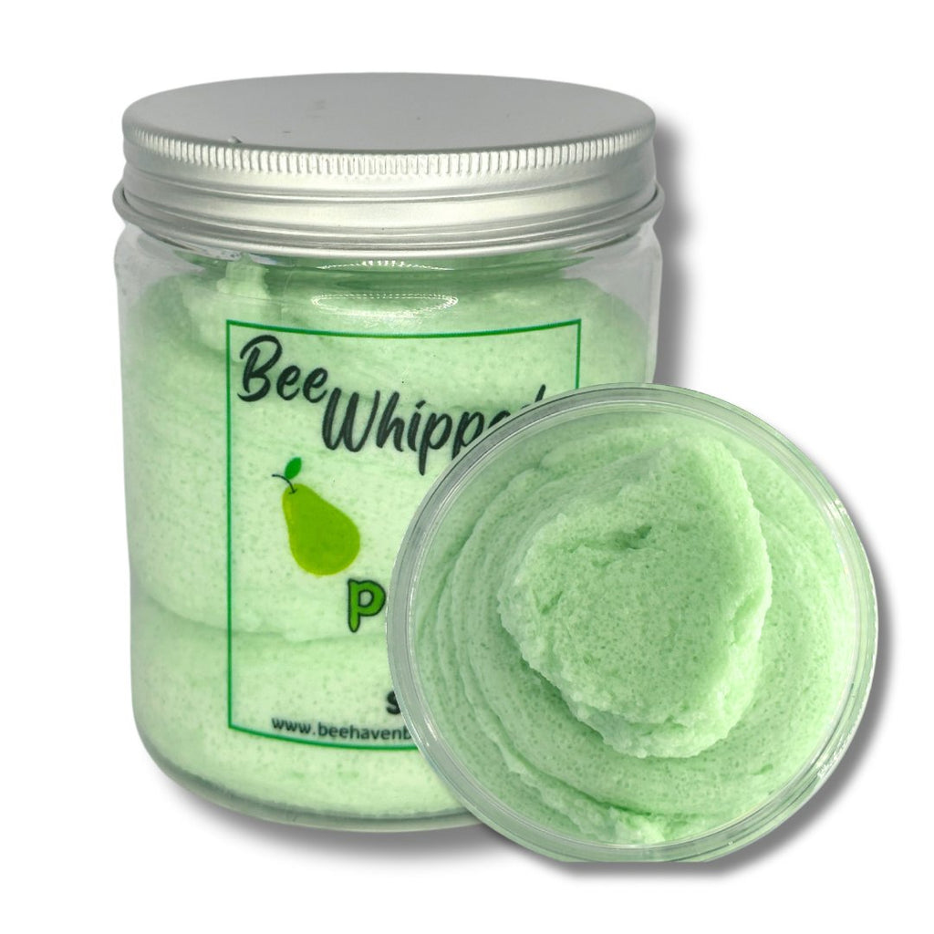 Bee Whipped Foaming Sugar Scrub - Pear - Bee Haven Bodycare & Gifts