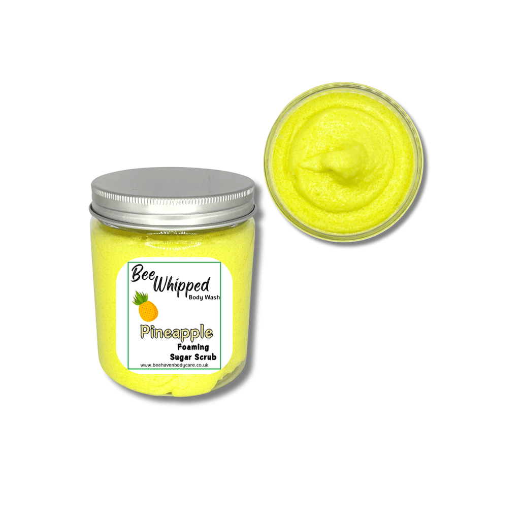 Bee Whipped Foaming Sugar Scrub - Pineapple - Bee Haven Bodycare & Gifts