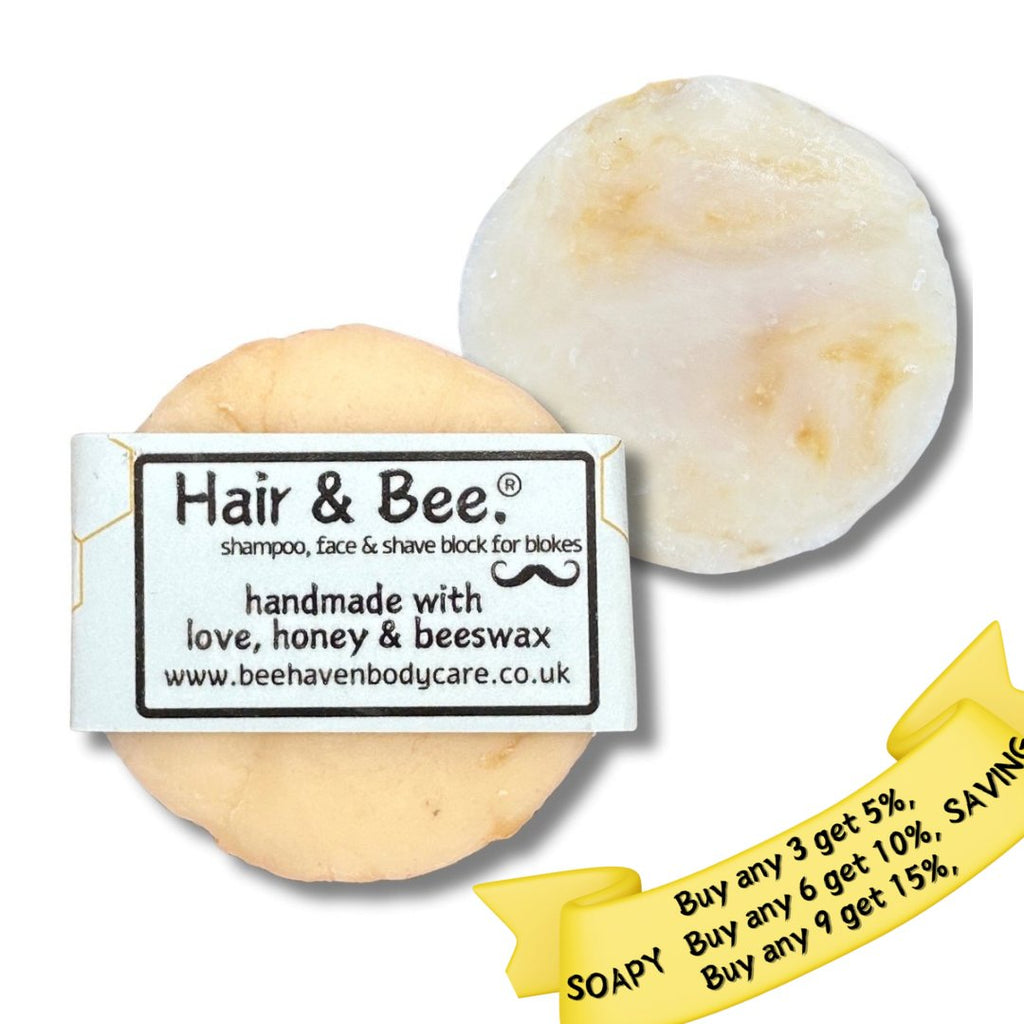 Bloke Hair, Face & Shave Soap - All in One Block - Bee Haven Bodycare & Gifts