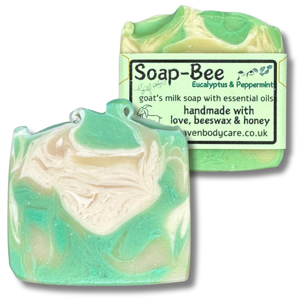 Eucalyptus, Peppermint, Goats Milk & Beeswax Soap - Soap - Bee Eucal - Mint - Bee Haven Bodycare & Gifts