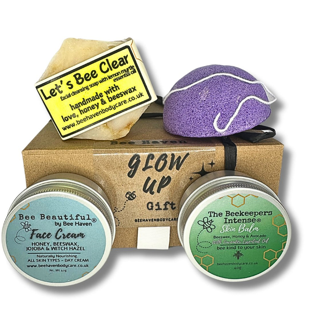 Glow Up Skin Care (4pcs) Gift Box - Bee Haven Bodycare & Gifts