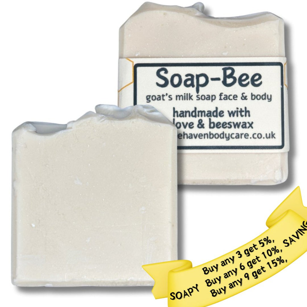 Goats Milk & Beeswax Soap (Face & Body) - Bee Haven Bodycare & Gifts