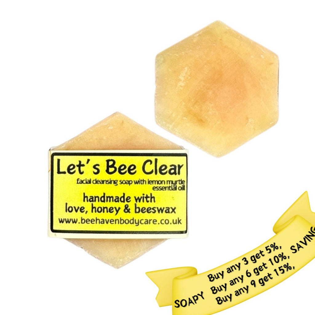 Honey Facial Cleansing Soap (Combination Skin) - Let's Bee Clear - Bee Haven Bodycare & Gifts