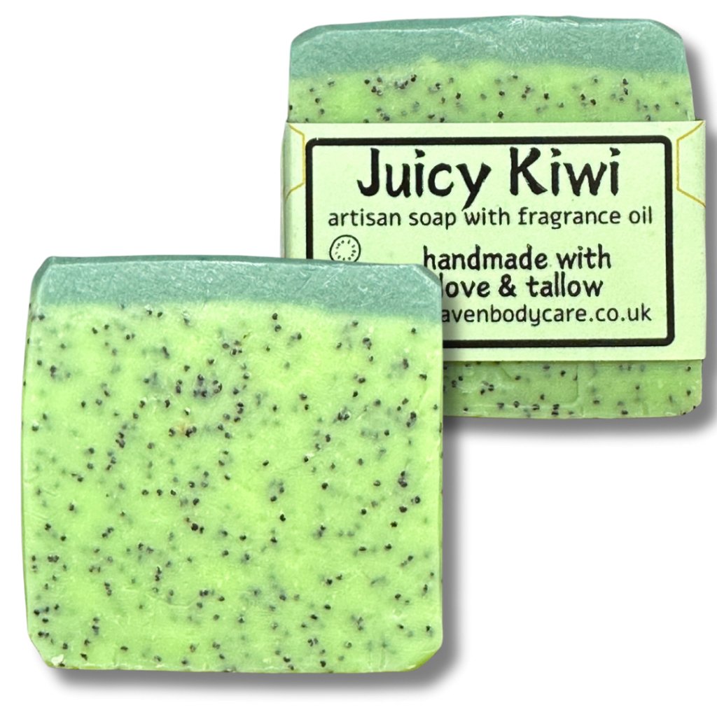Juicy Kiwi (Fragranced) Artisan Tallow Soap - Bee Haven Bodycare & Gifts