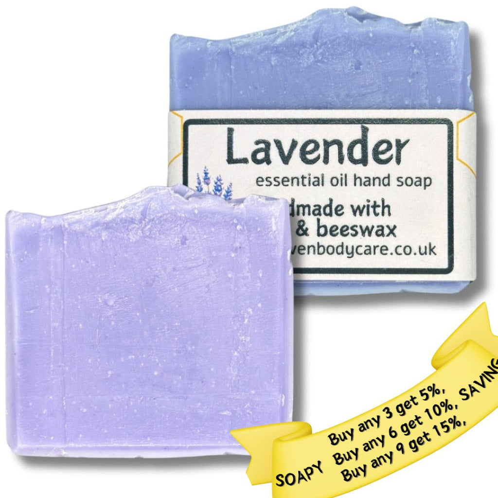 Lavender & Beeswax Hand Soap - Essential Oils - Bee Haven Bodycare & Gifts