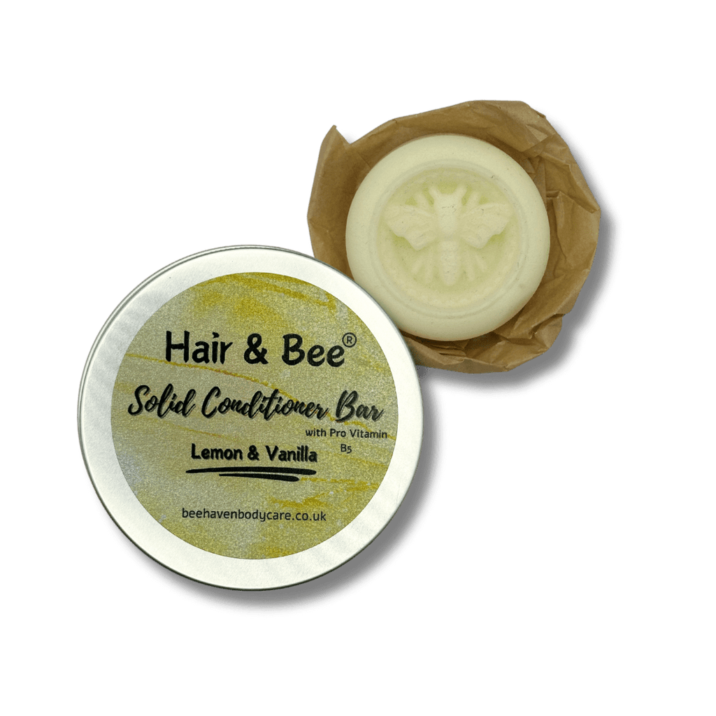 Lemon Solid Conditioner - Hair & Bee® Solid Conditioner Bar - Bee Haven Bodycare & Gifts