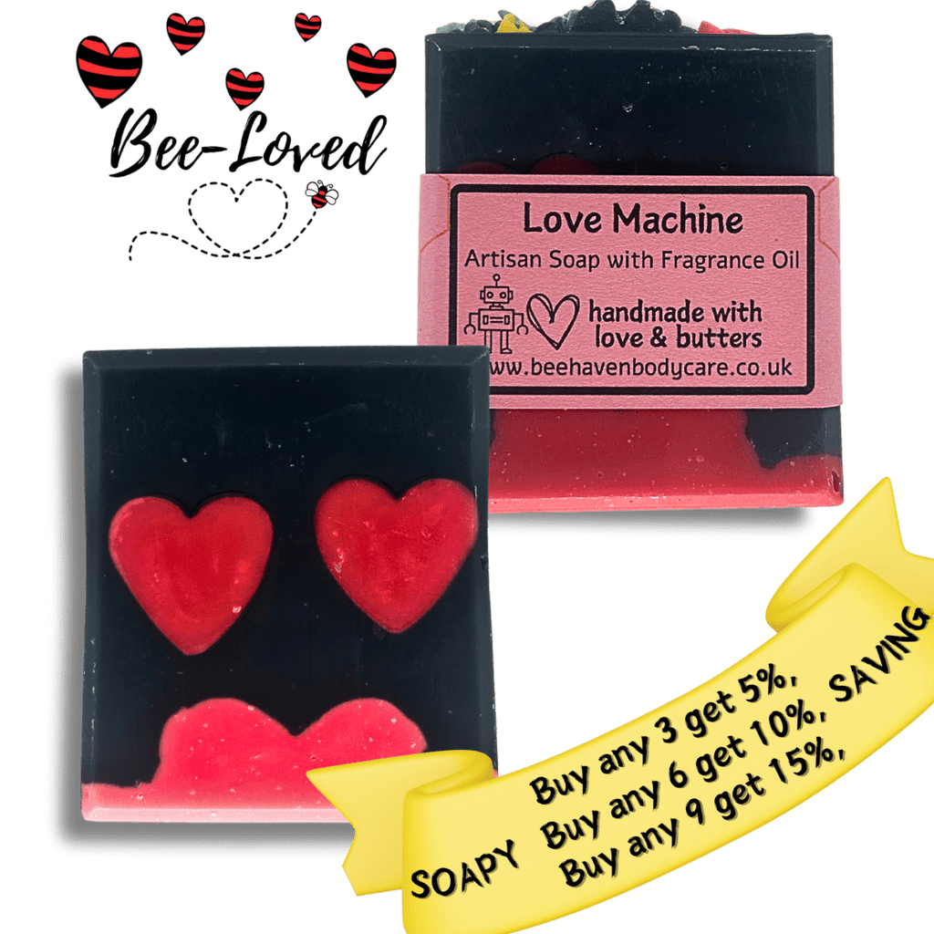 'Love Machine' Soap - with The Tempress Fragrance - Bee Haven Bodycare & Gifts