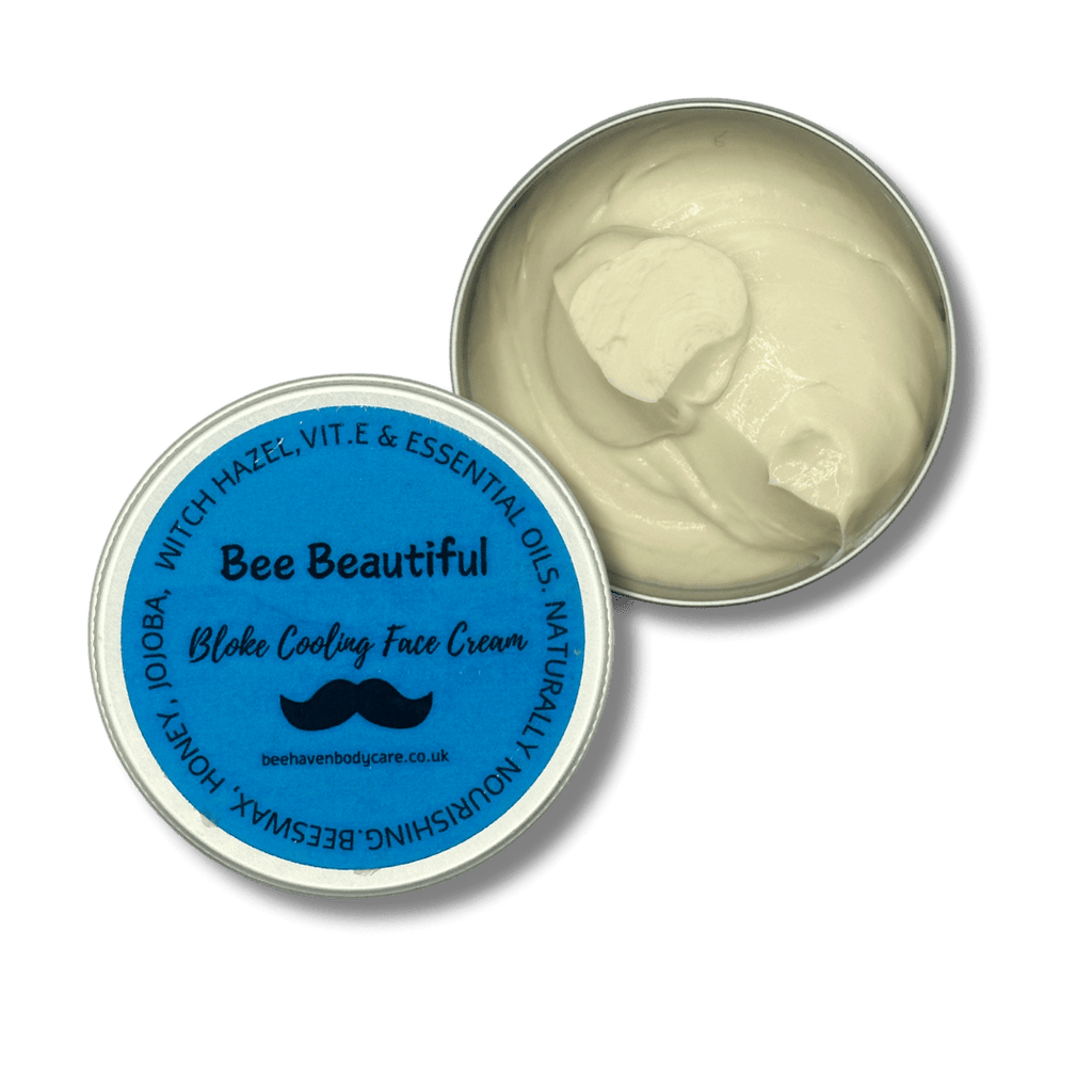 Mens Cooling Face Cream - Bee Beautiful Face Cream ® for Bloke (40g) - Bee Haven Bodycare & Gifts