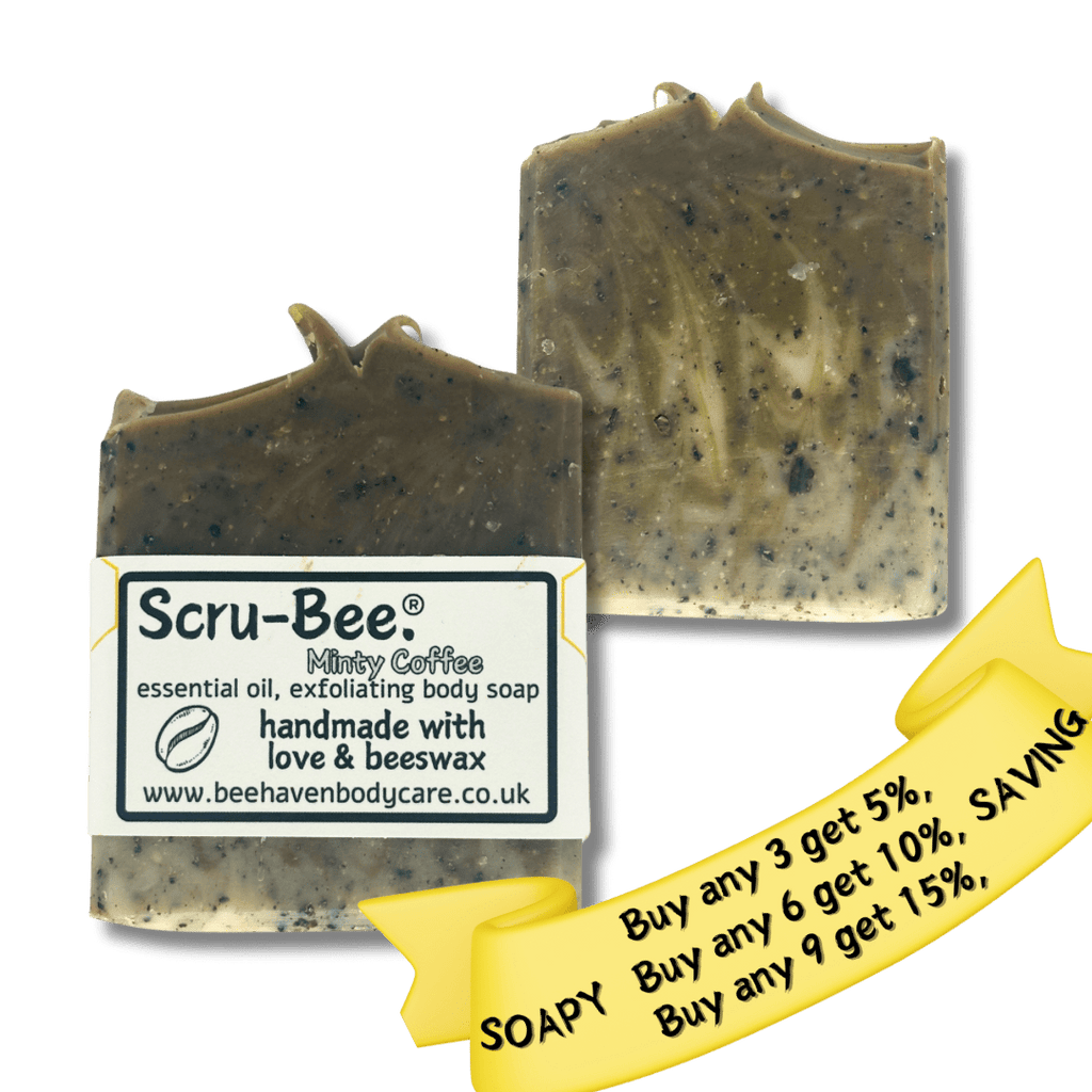 Minty Coffee - Scru - Bee® Beeswax Soap 100% Natural - Bee Haven Bodycare & Gifts