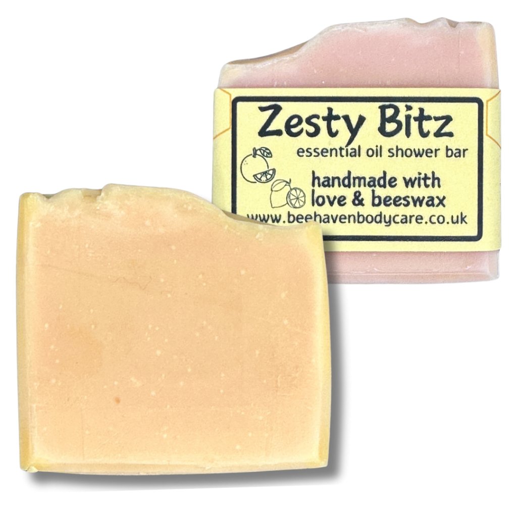 Orange & Beeswax Shower Bar - Essential Oils - Bee Haven Bodycare & Gifts