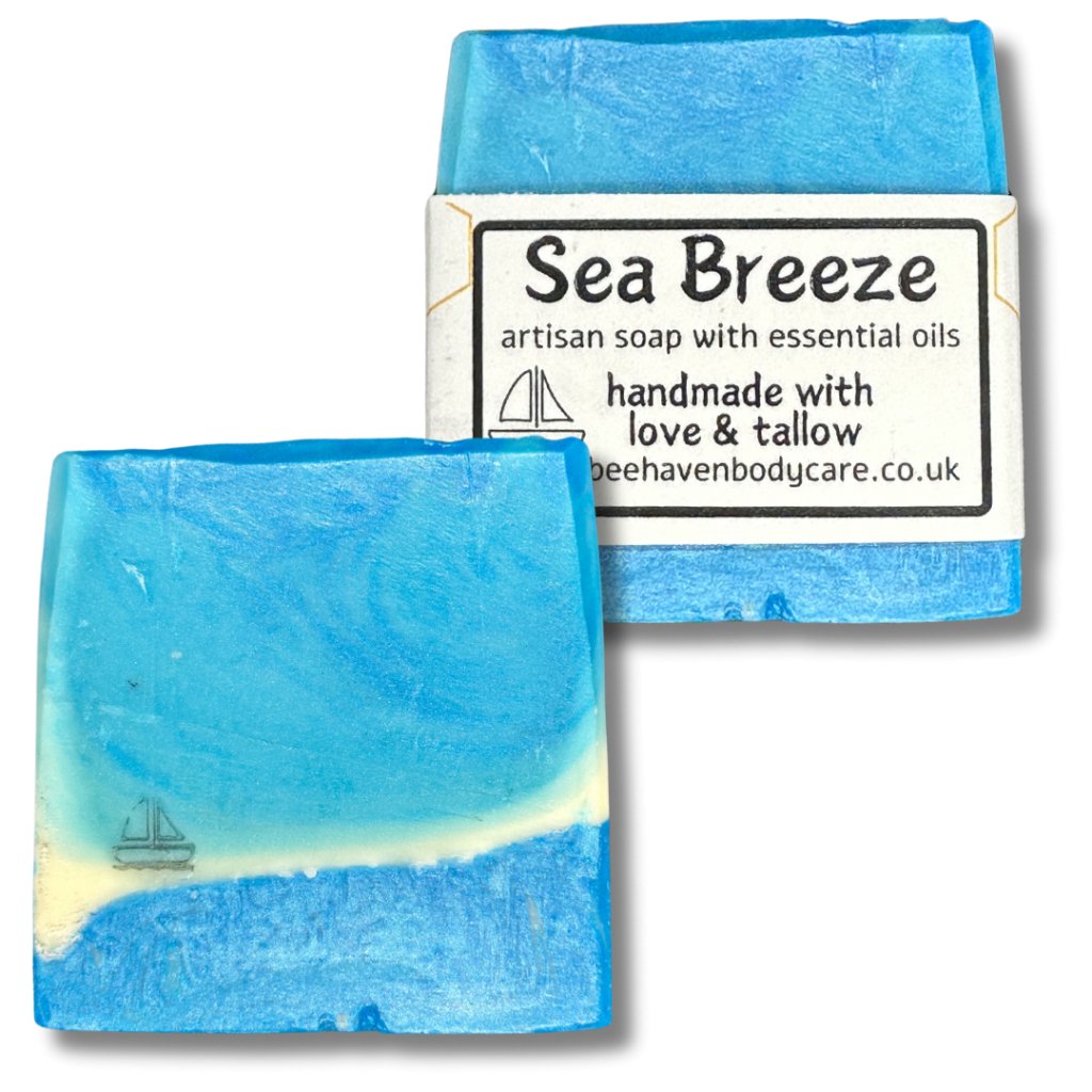 Sea Breeze Tallow Soap (with essential oils) - Bee Haven Bodycare & Gifts
