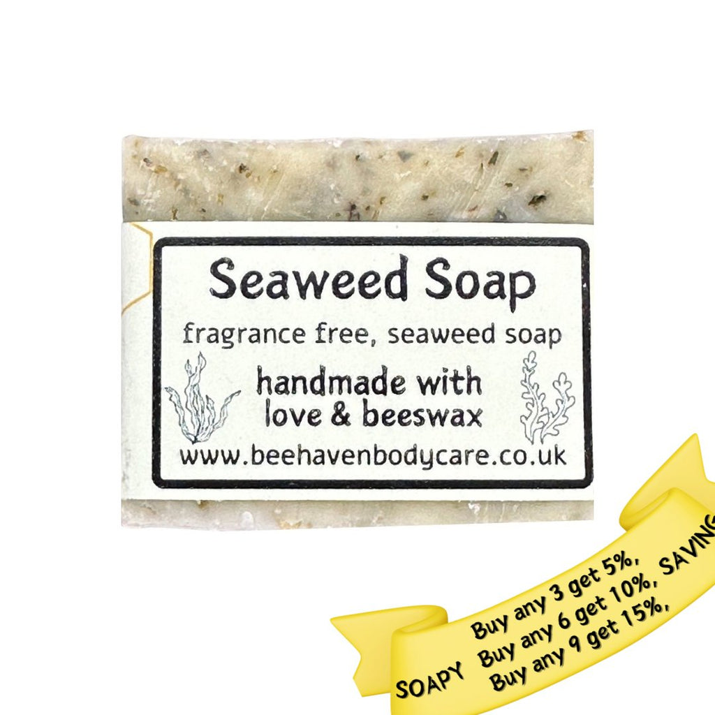 Seaweed & Beeswax Soap - Uncented - Bee Haven Bodycare & Gifts