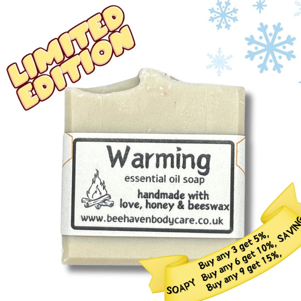 Warming Beeswax Soap - with Essential Oils, Butters and Clay - Bee Haven Bodycare & Gifts