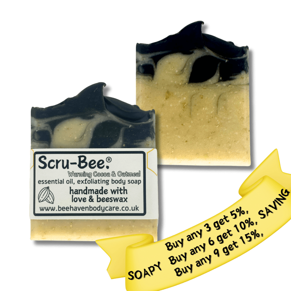 Warming Cocoa & Oatmeal - Scru - Bee® Beeswax Soap 100% Natural - Bee Haven Bodycare & Gifts