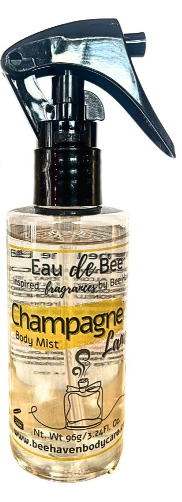 Champagne Lane Body Mist - Eau De Bee Body Mist - Bee Haven Bodycare & Gifts